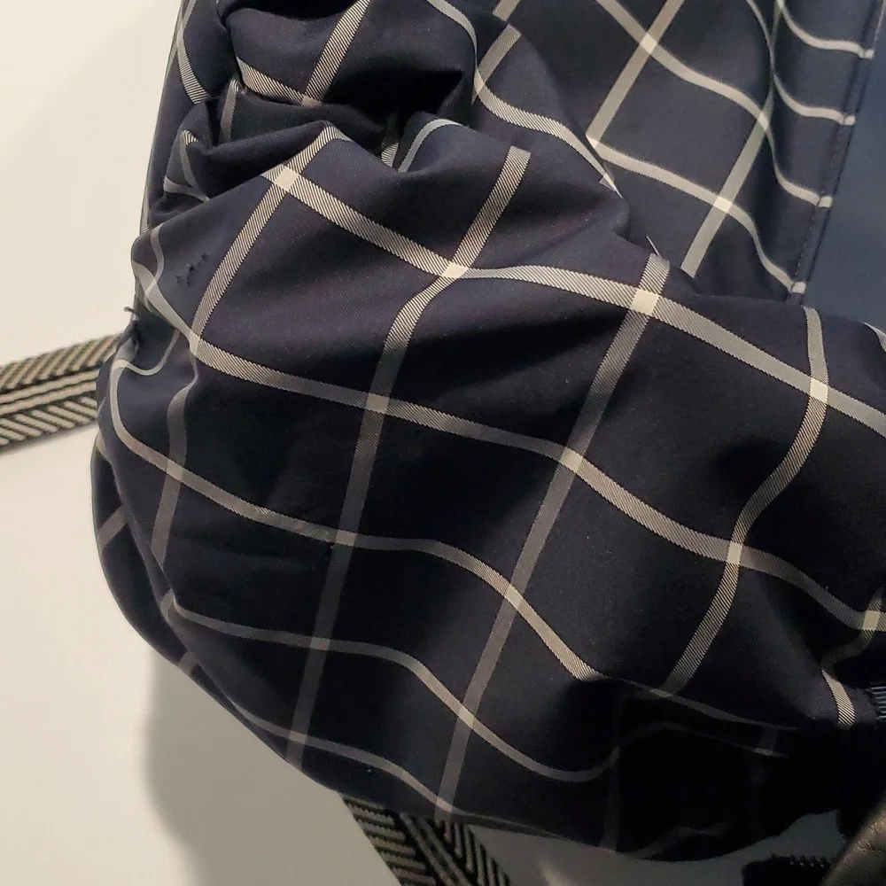 Lululemon Back to Class Backpack In Pacfic Check Inkwell Ghost